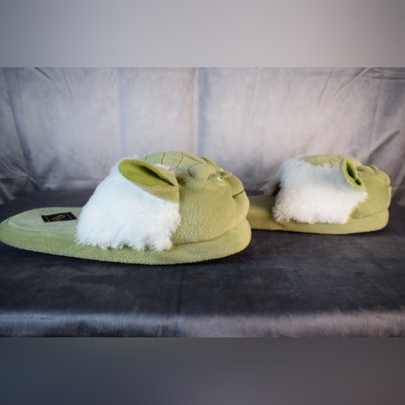 Plush STAR Wars Adult Yoda Slippers. No Box. Size XL 10-11 - Picture 2 of 6